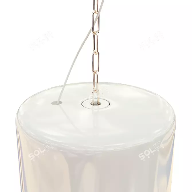 Vintage Industrial Pendant Lamp 3D model image 2