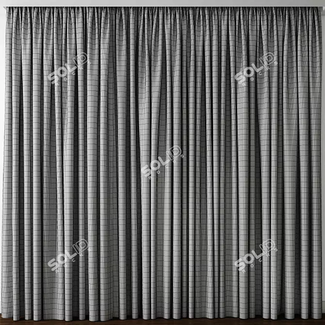 Exquisite Curtain Model - 3D Archive 3D model image 2