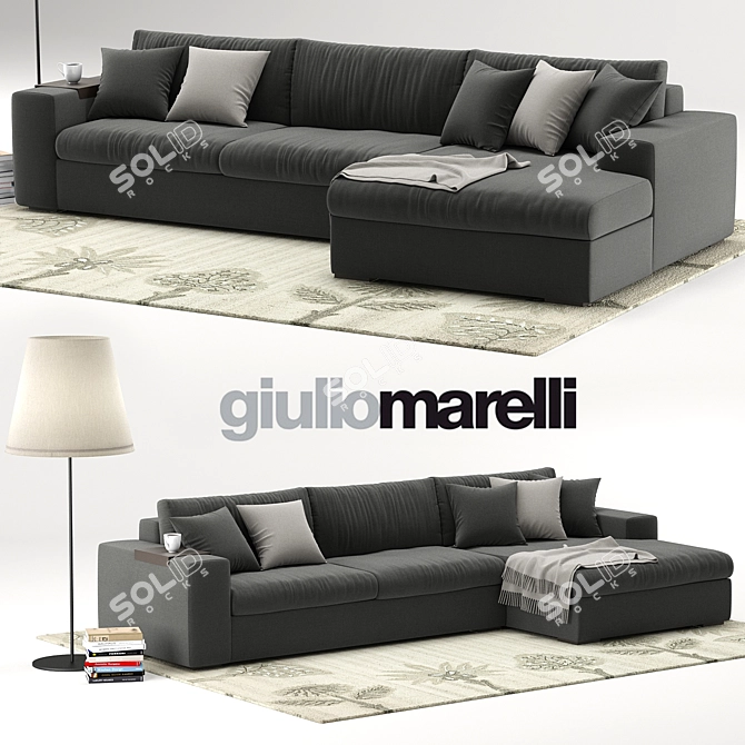 Epika: Stylish and Modular Sofa 3D model image 1