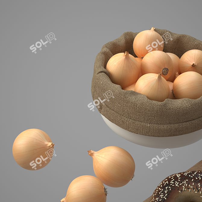 Gourmet 3D Food Model: Exquisite Kitchen Accessories 3D model image 2