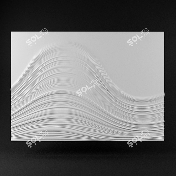 Title: Customized 3D Relief Panel B-19 3D model image 1