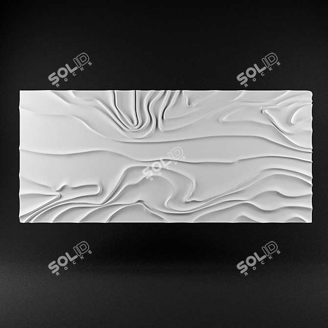 Title: Customizable B-21 Bas Relief - Sculpted Elegance 3D model image 1