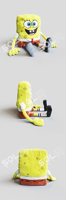 SpongeBob SquarePants Plush Toy 3D model image 2