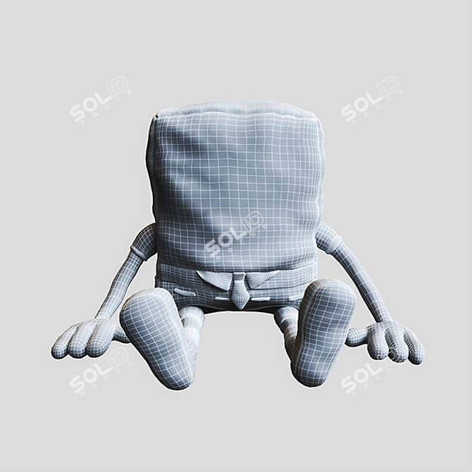 SpongeBob SquarePants Plush Toy 3D model image 3