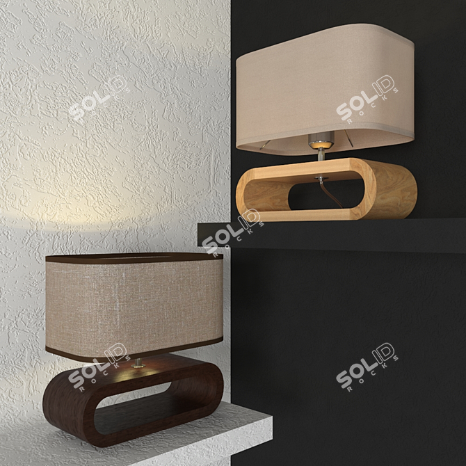 LUSSOLE NULVI Table Lamp - Elegant and Compact 3D model image 1
