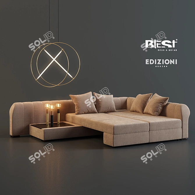 Tradition Sofa with Edizioni Design: Modern Elegance for Your Interior 3D model image 1