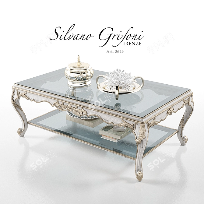 Classic Coffee Table Model by Silvan Grifoni (Art. 3623) 3D model image 1