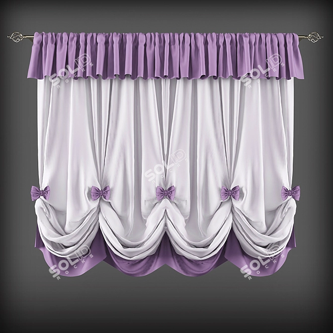 Short Classic Style Curtains

Короткие шторы в классическом стиле 3D model image 1