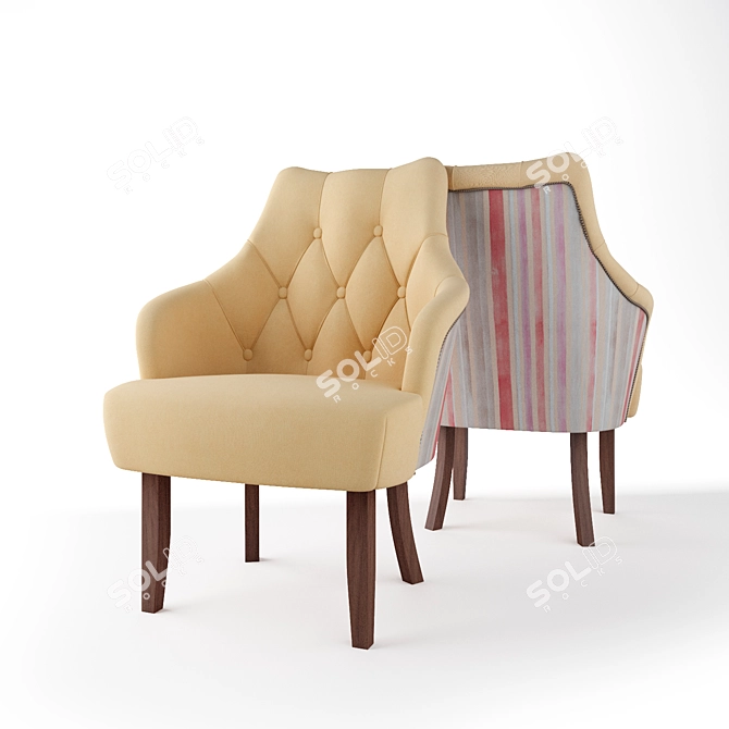 Cozy Comfort: Soft Armchair 3D model image 1