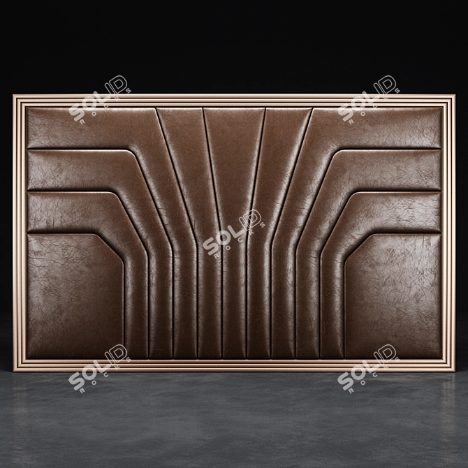 Elegant 3D Wall Panel 3D model image 1