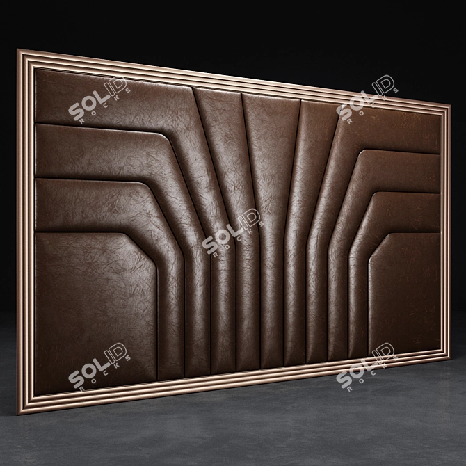 Elegant 3D Wall Panel 3D model image 2