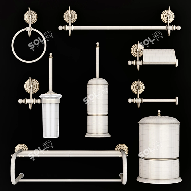 Boheme Medici Bathroom Accessory Set 3D model image 3