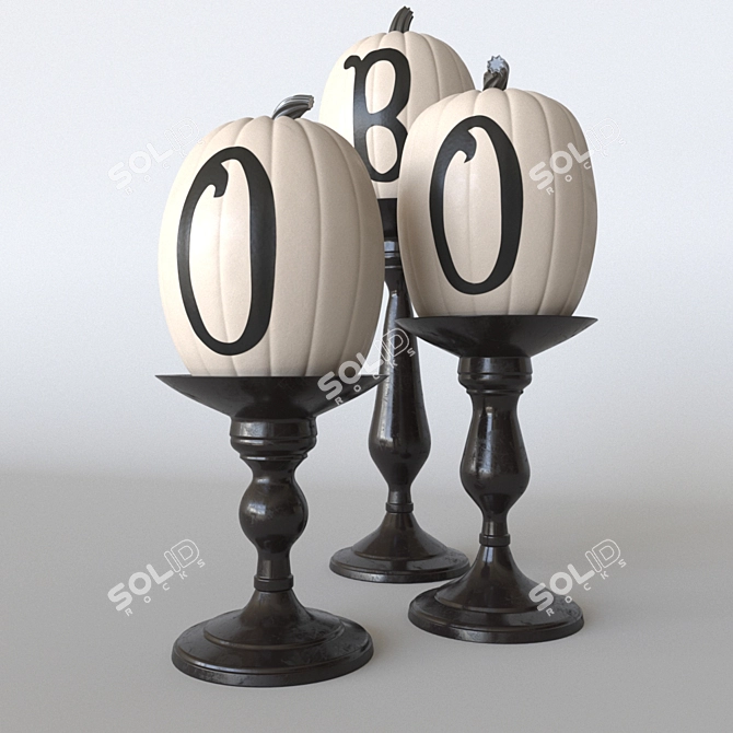 Fierce Pumpkins: Boo-tiful Centerpieces 3D model image 2