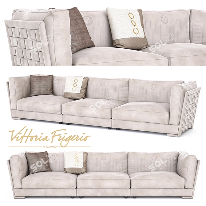 Durini Vittoriafrigerio Sofa - Elegant and Spacious 3D model image 1