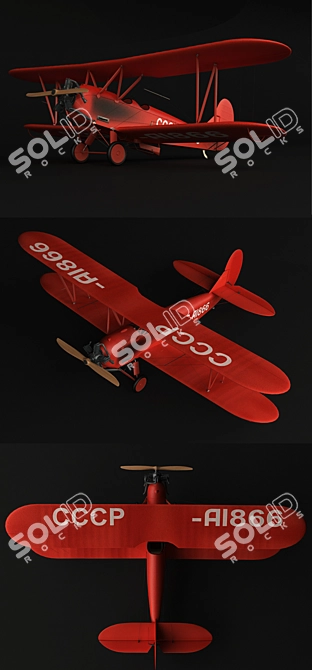 Legendary Agricultural Plane - По-2 (Agricultural Production) 3D model image 2