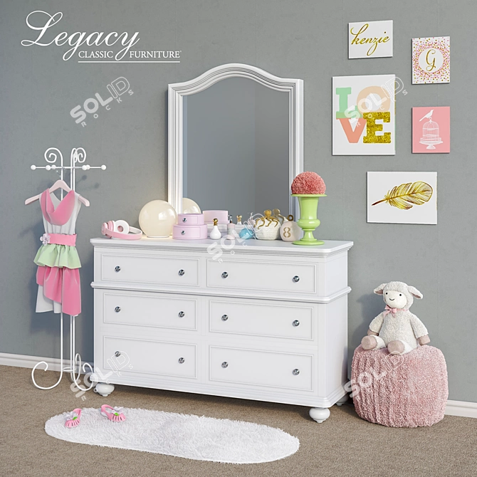 Classic Furniture Legacy Set 5: Accessories, Decor & Toys 3D model image 2