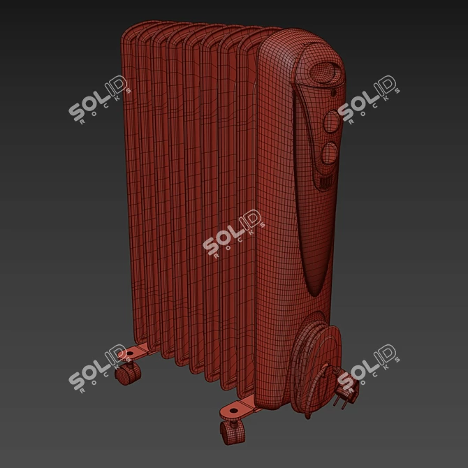Efficient Heating with Radiator Scarlett 3D model image 2