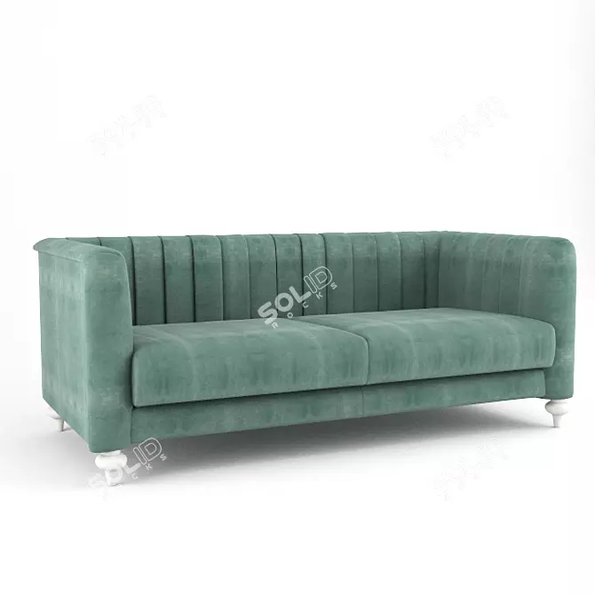 Elegant Saloni Vivaldi Sofa 3D model image 1