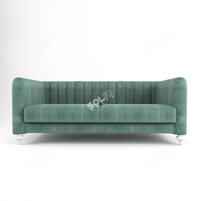 Elegant Saloni Vivaldi Sofa 3D model image 2