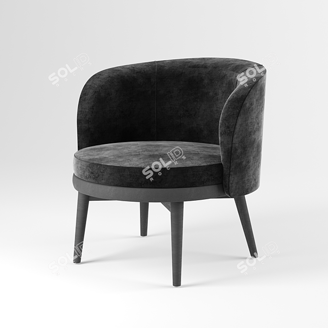 Modern Porada Chair: Elegant Design & Superior Comfort 3D model image 1