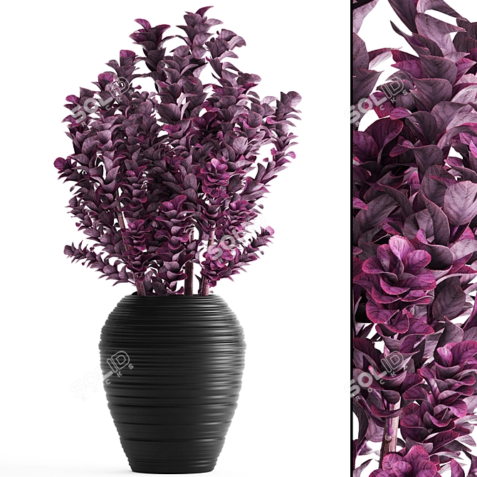 Exotic Berberis: A Vibrant Garden Delight 3D model image 1