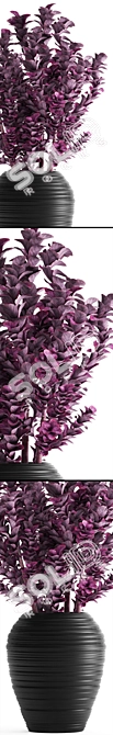 Exotic Berberis: A Vibrant Garden Delight 3D model image 2