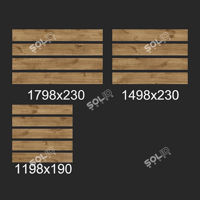 Natural Wood Shed: Multiple Sizes & Textures 3D model image 2