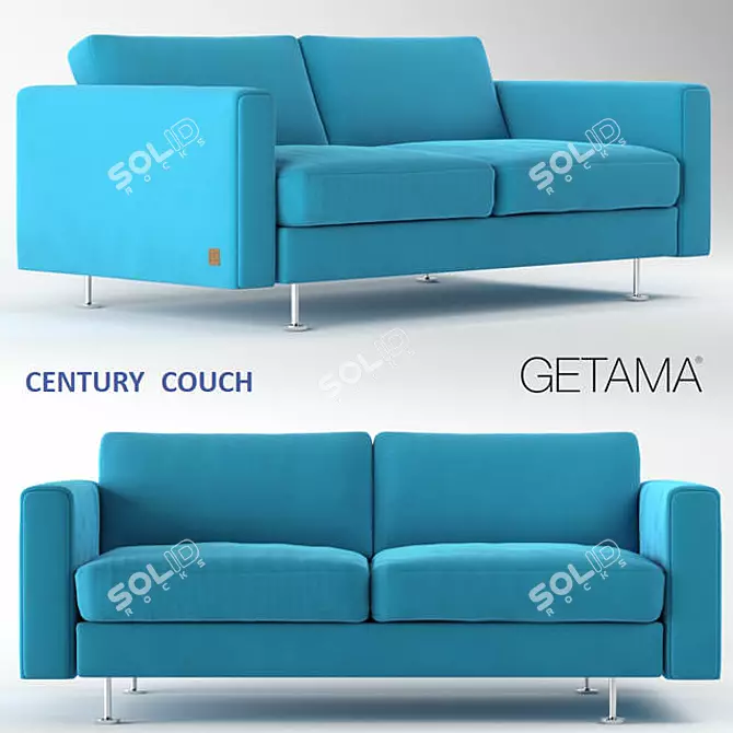 Sleek Getama Century 2 Sofa 3D model image 1