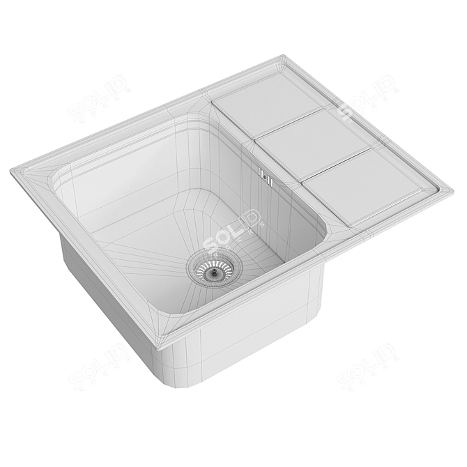 Lotus LTP 615.500-XT8P: Large, Deep Wash Basin 3D model image 3