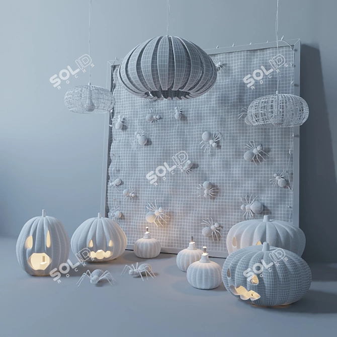 Polar Ceiling Lamp: Elegant Illumination 3D model image 2