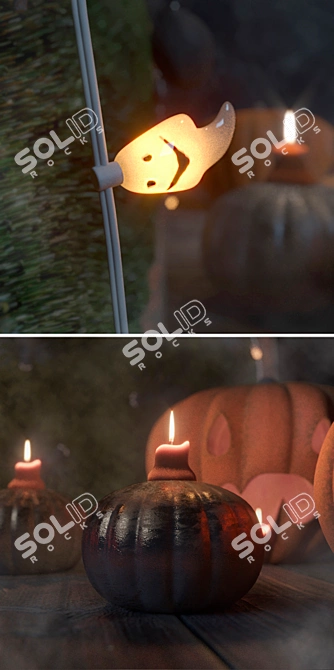 Polar Ceiling Lamp: Elegant Illumination 3D model image 3