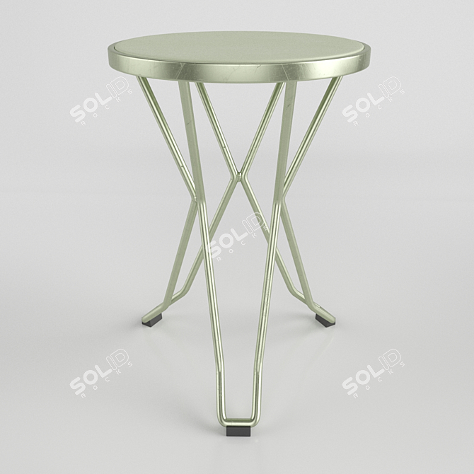 Madrid Stool: Stylish Seating Solution by Isimar 3D model image 2