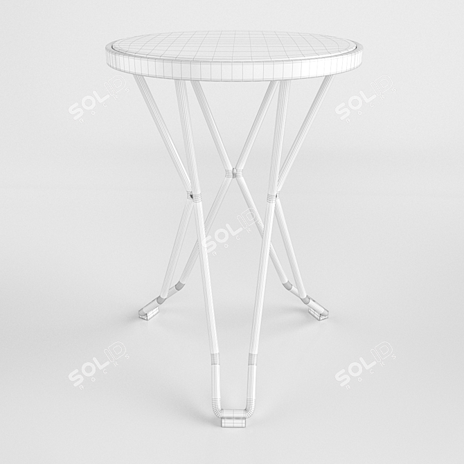 Madrid Stool: Stylish Seating Solution by Isimar 3D model image 3