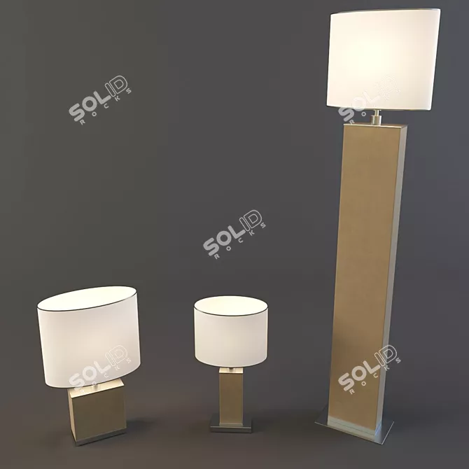 Arizzi 2096 Collection: Floor, Bedside & Desk Lamps 3D model image 1