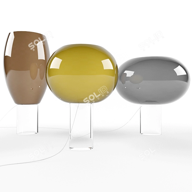 Sleek Foscarini Buds Table Lamp 3D model image 1