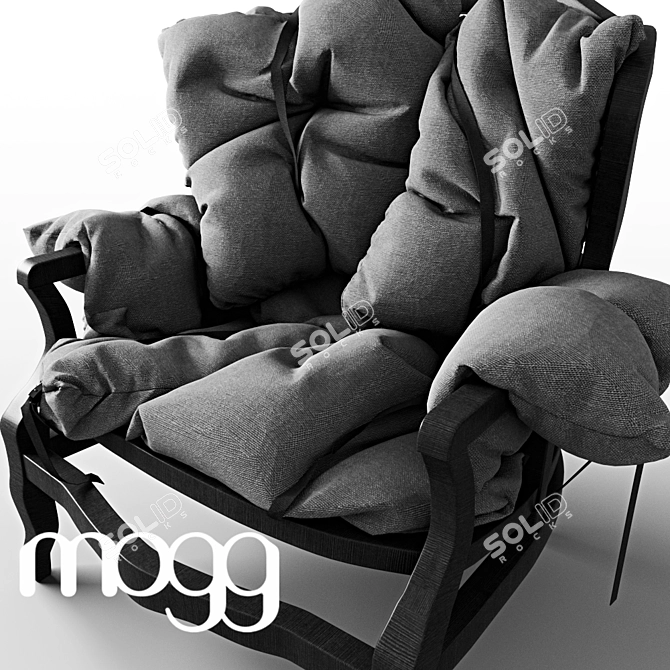 Contemporary Comfort: Mogg 7 Pillows 3D model image 2