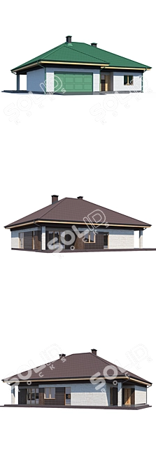 Private House Design V168 3D model image 3