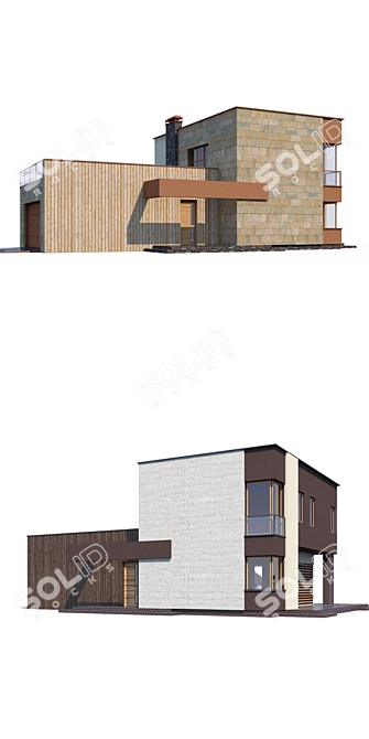 Versatile ABS House Design 3D model image 2