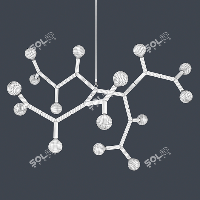 Modular BCAA-15 Chandelier: A Stunning Creation by Christopher Boots 3D model image 2