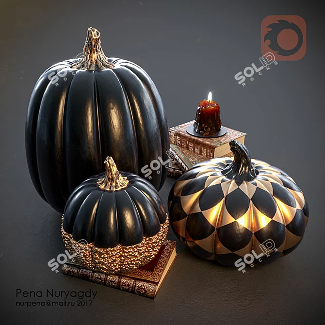 Spooky Pumpkin Delight 3D model image 1