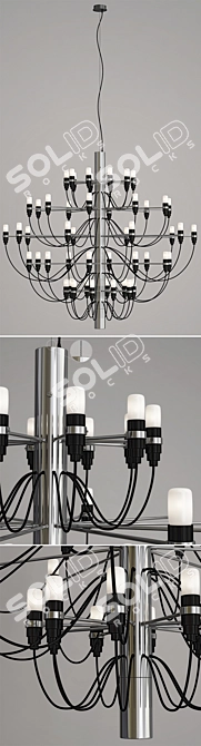 Title: Flos 2097 50 Chrome Chandelier 3D model image 2