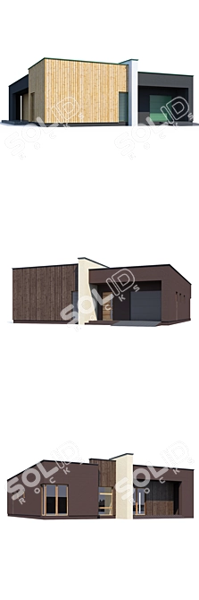 Modern 3D House Design 3D model image 3