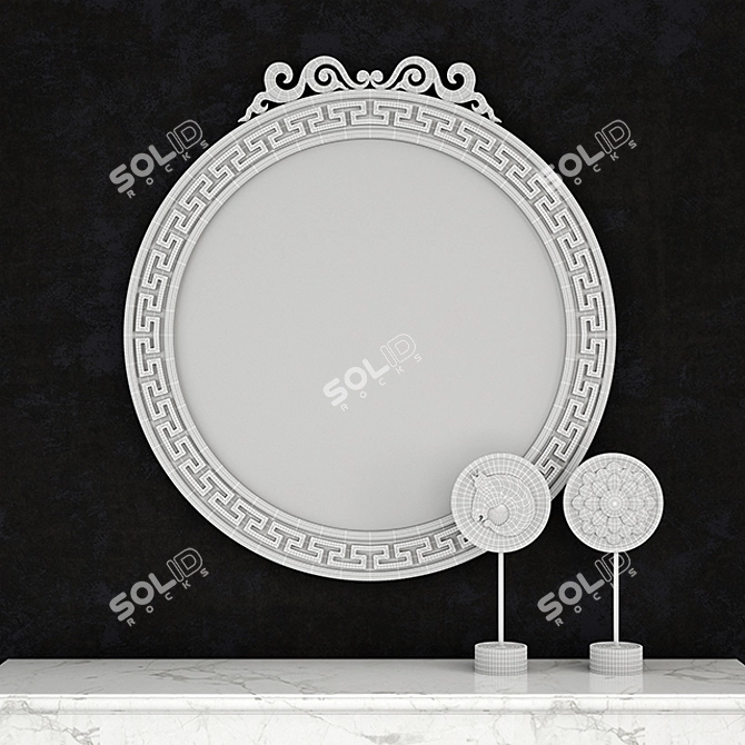 Elegant Reflective Beauty 3D model image 1