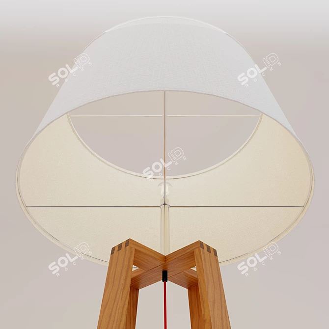 Nova Luce Alma: Elegant Floor Lamp 3D model image 3