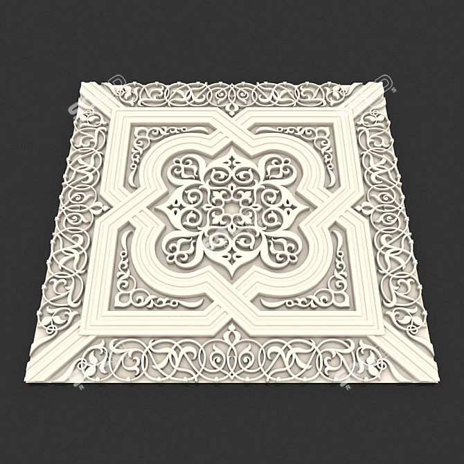 Arabesque Art Décor 3D model image 2