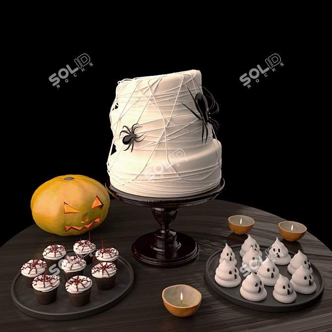 Halloween Treats: Spooky Sweets! 3D model image 1