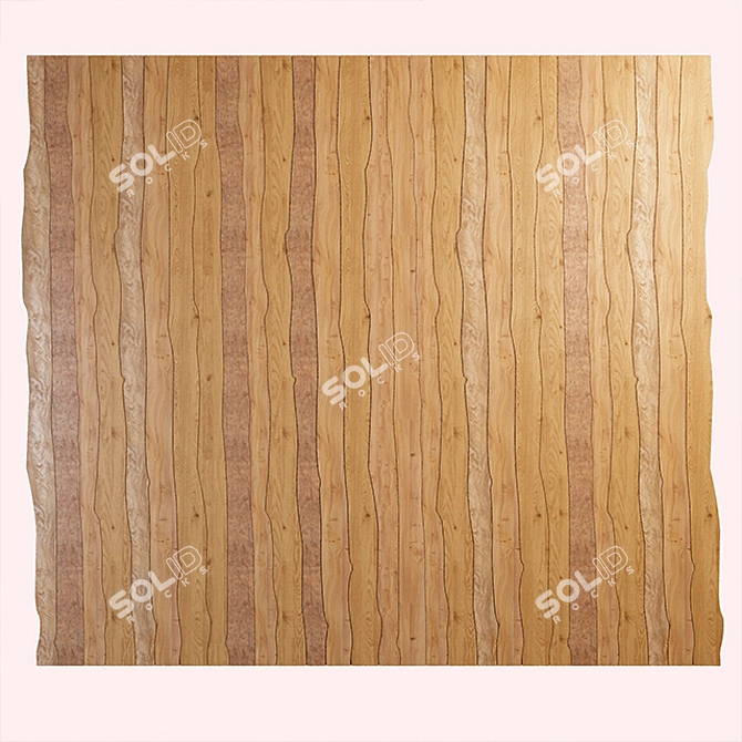 Rustic Wood Flooring 3D model image 2