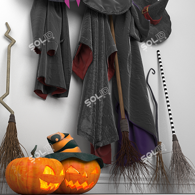 Haunted Halloween Mansion 3D model image 2