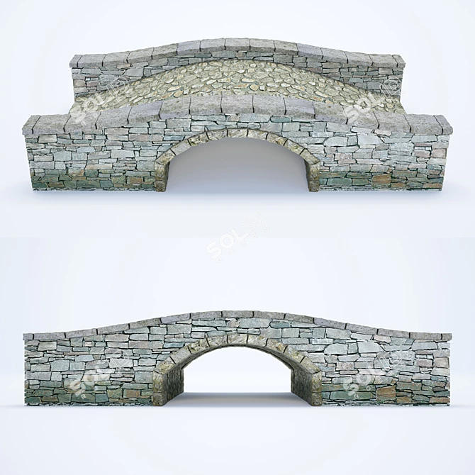 Masonry Bridge - 200x370x83 cm 3D model image 2