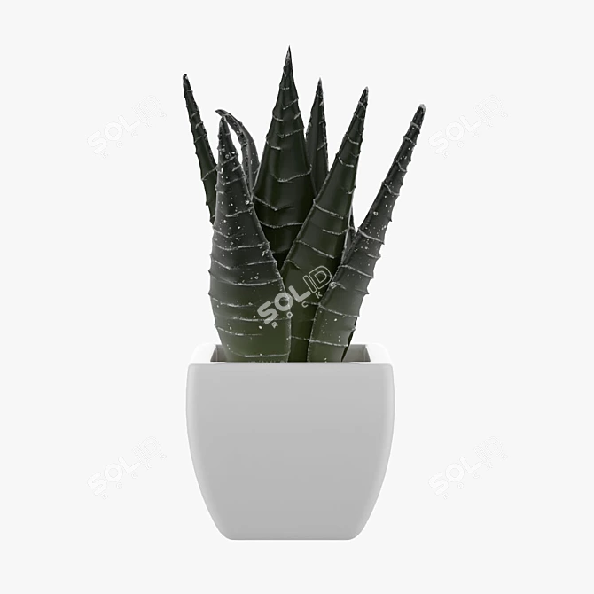 Blossoming Petal Pot 3D model image 1